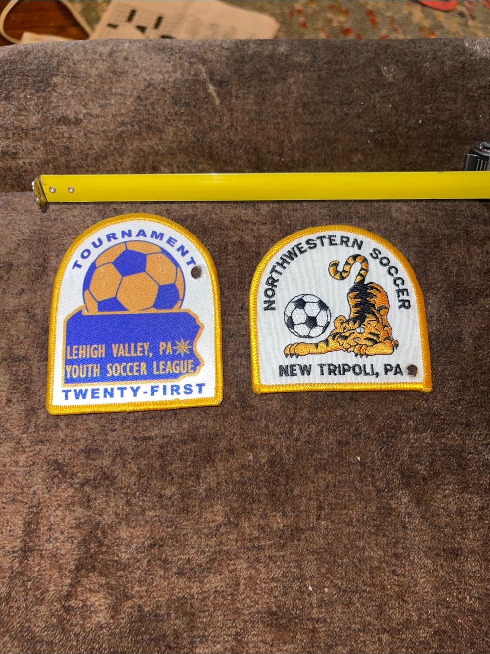 Lot of 2 Pennsylvania Embroidery Soccer Patches